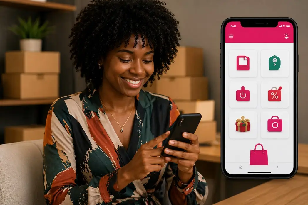 Small business owner reviewing an app idea