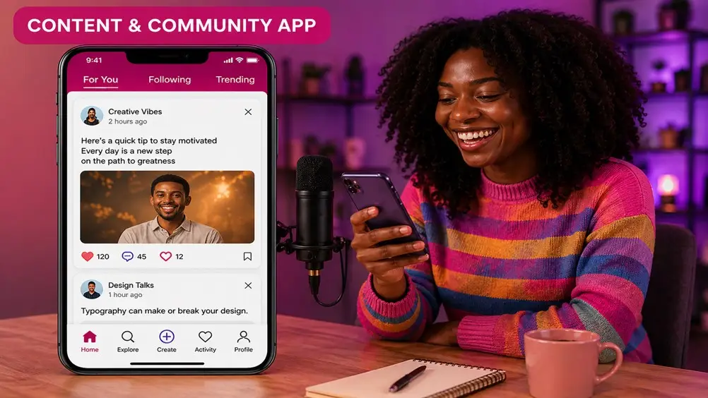 Community mobile app ideas for content creators