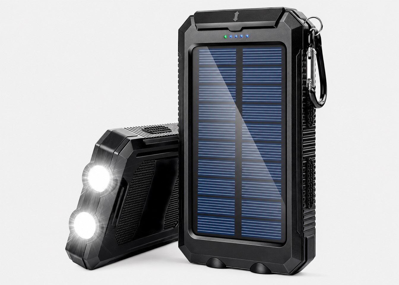 Solar Power Bank 42800mAh Fast Charging With Flashlight