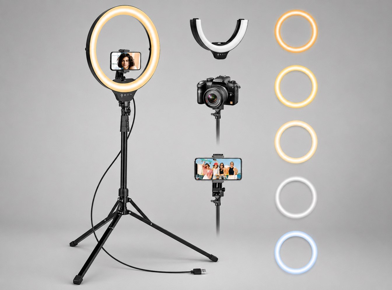 12 Inch Ring Light With Tripod Stand for content creators