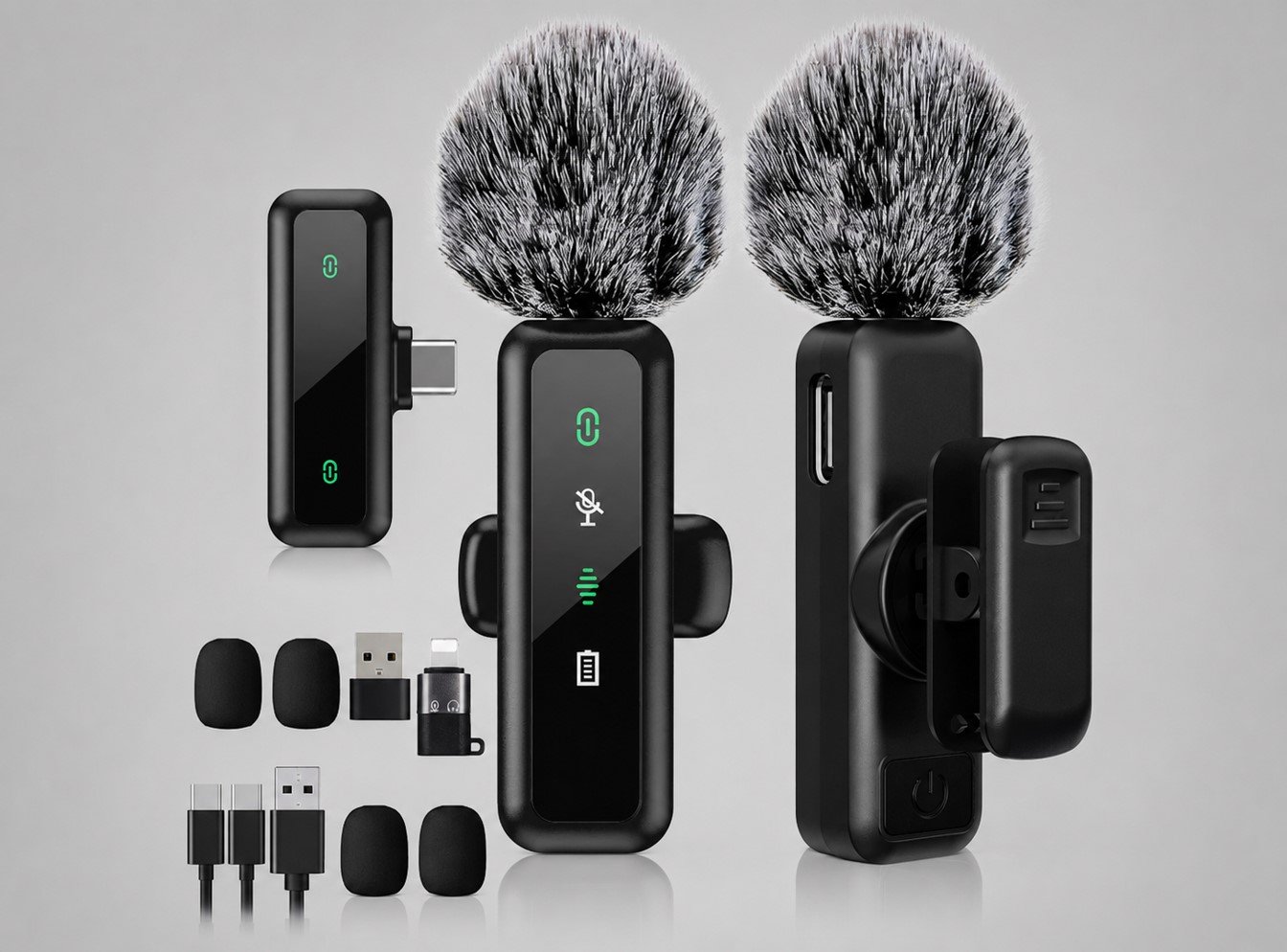Wireless Lavalier Microphone For Phone Content Creation
