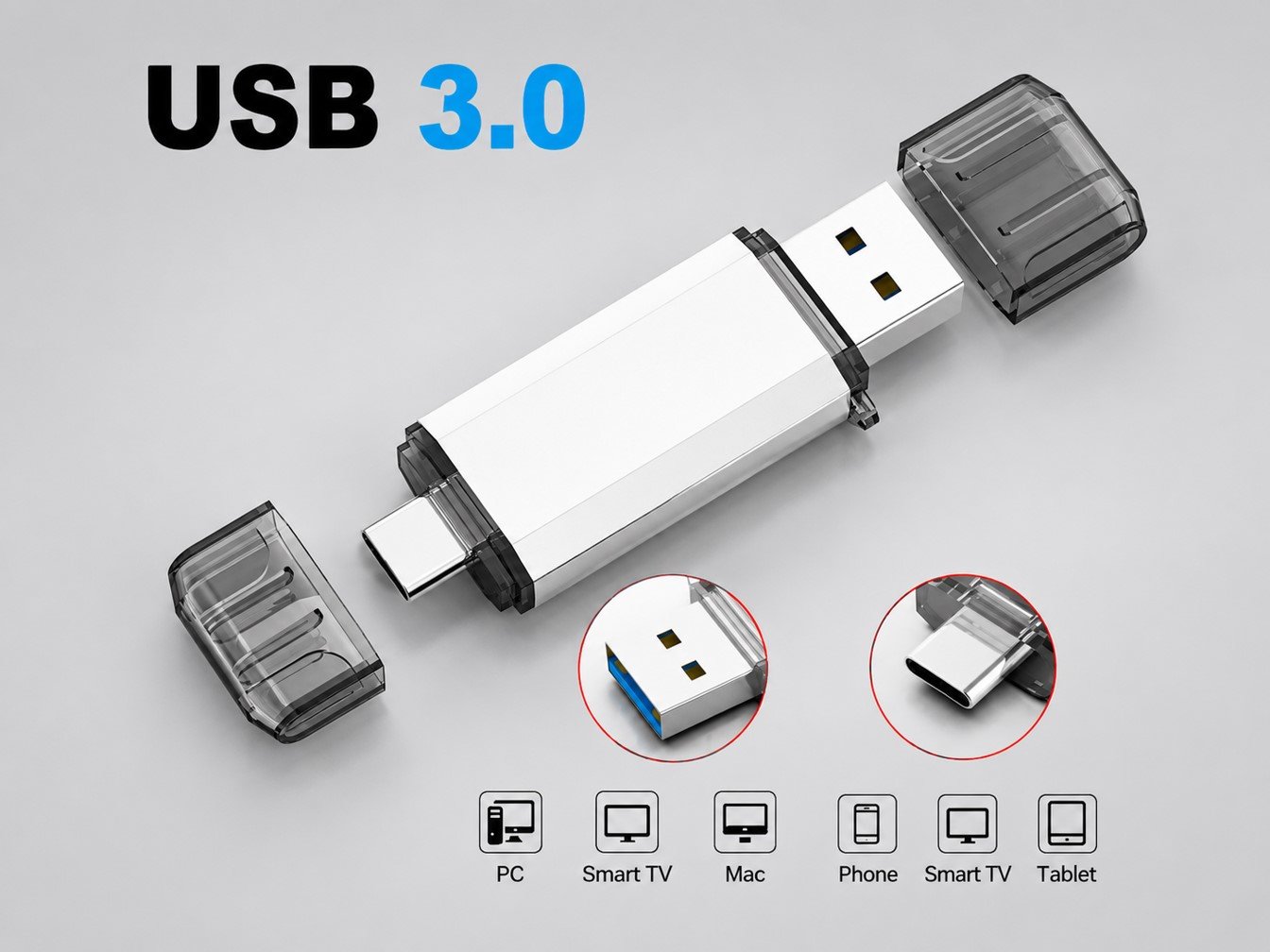 OTG Flash Drive Memory Card and Phone Storage Expansion