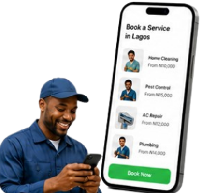 Business service mobile app preview