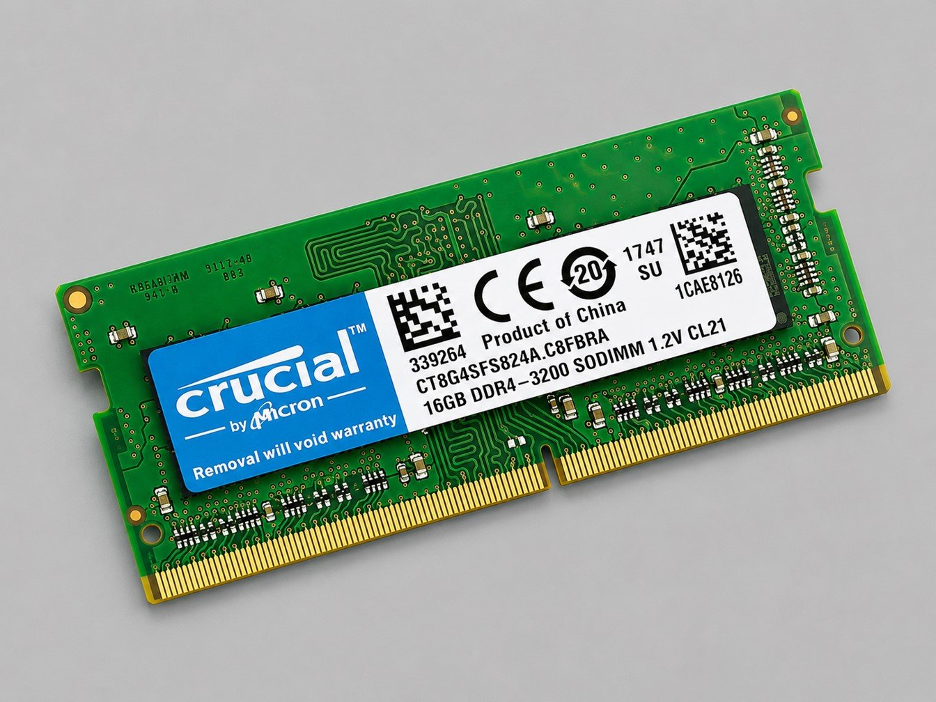 Crucial 16GB DDR4 laptop RAM 3200MHz memory upgrade