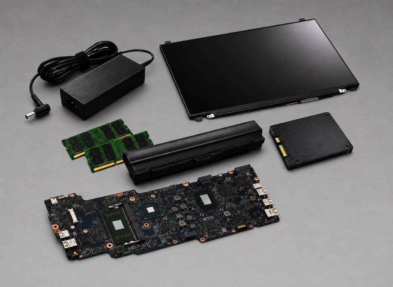 Laptop SSD RAM chargers batteries screens and replacement parts in Nigeria
