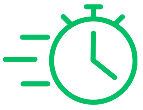 Fast loading website speed icon