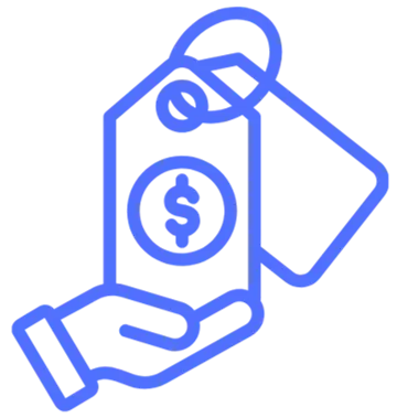 Affordable website pricing icon